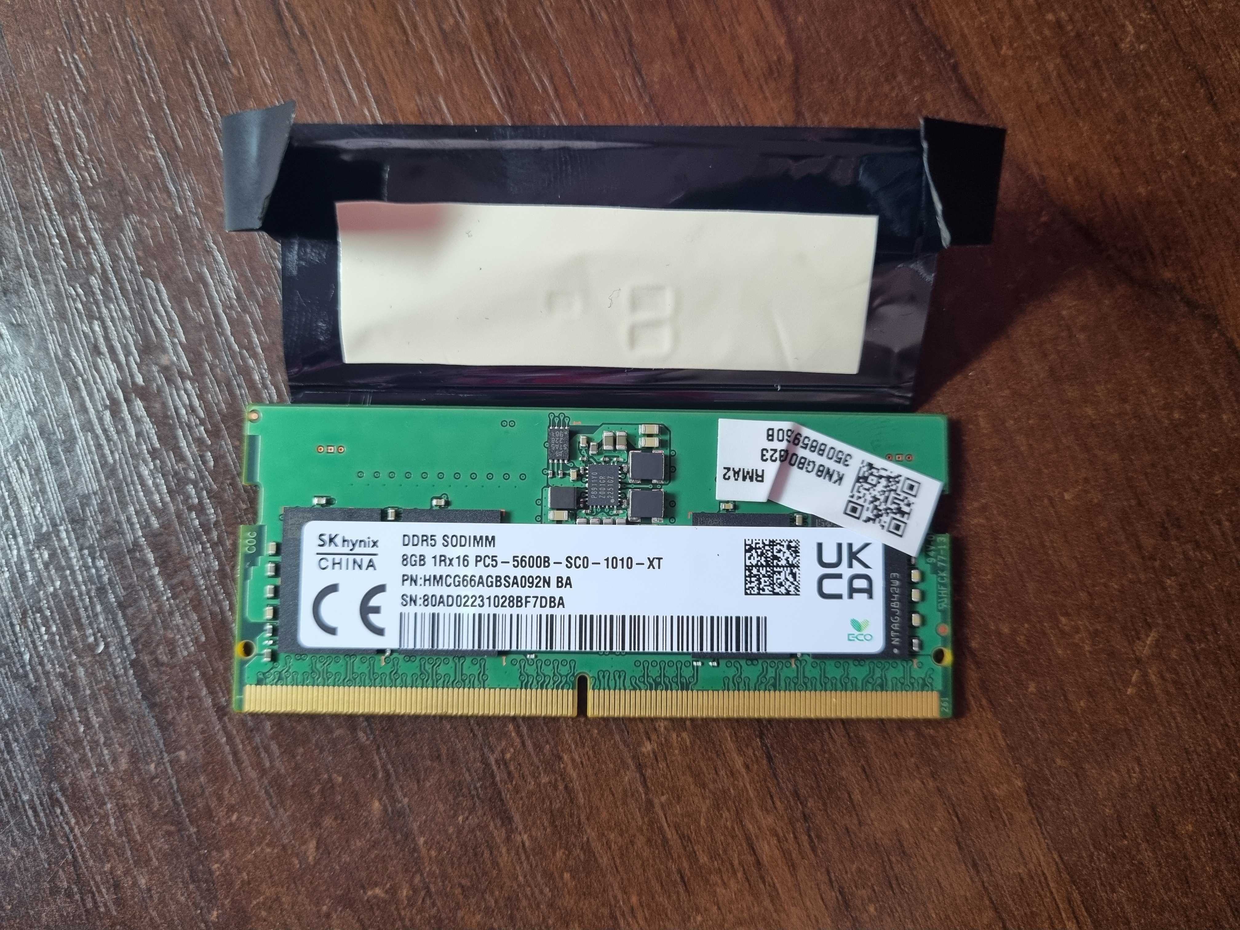 Память 8 GB DDR5 hynix 1r-16 pc5-5600b-sc0-1010-xt. HMCG66AGBSA092N BA