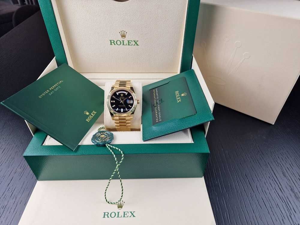 Rolex Day-Date YG Onyx Dial