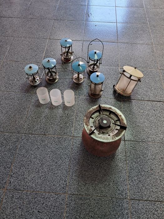 Petromax Hipólito lanternas fogão e vidros
