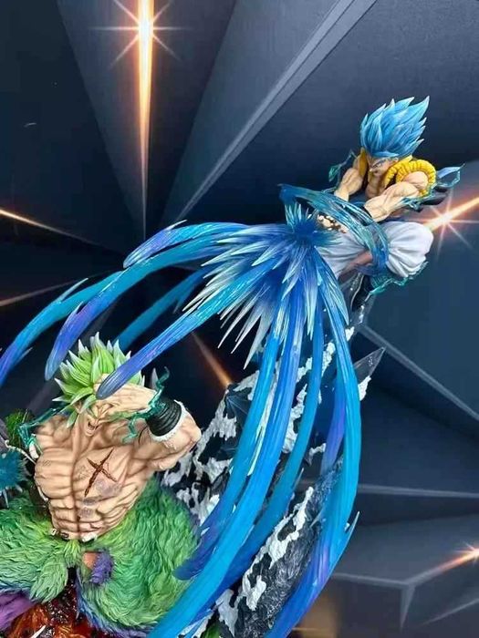 Gujeta vs Brolly dragon ball goku e vejeta 23 cm de escultura