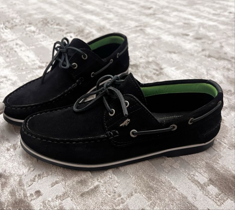 Чоловічі замшеві мокасини (топсайдери/лофери), розмір 41