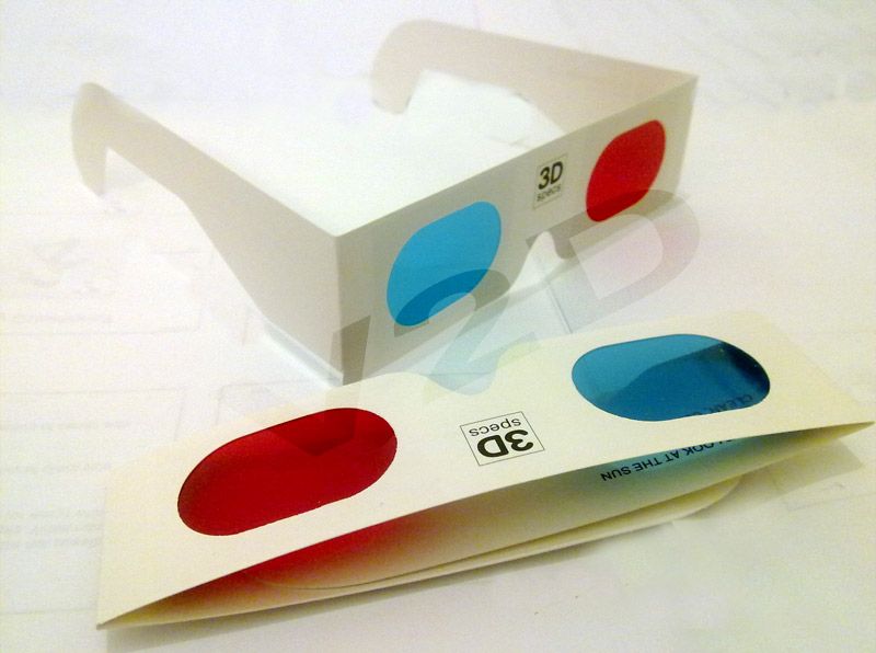 Okulary 3D Red Cyan x 10