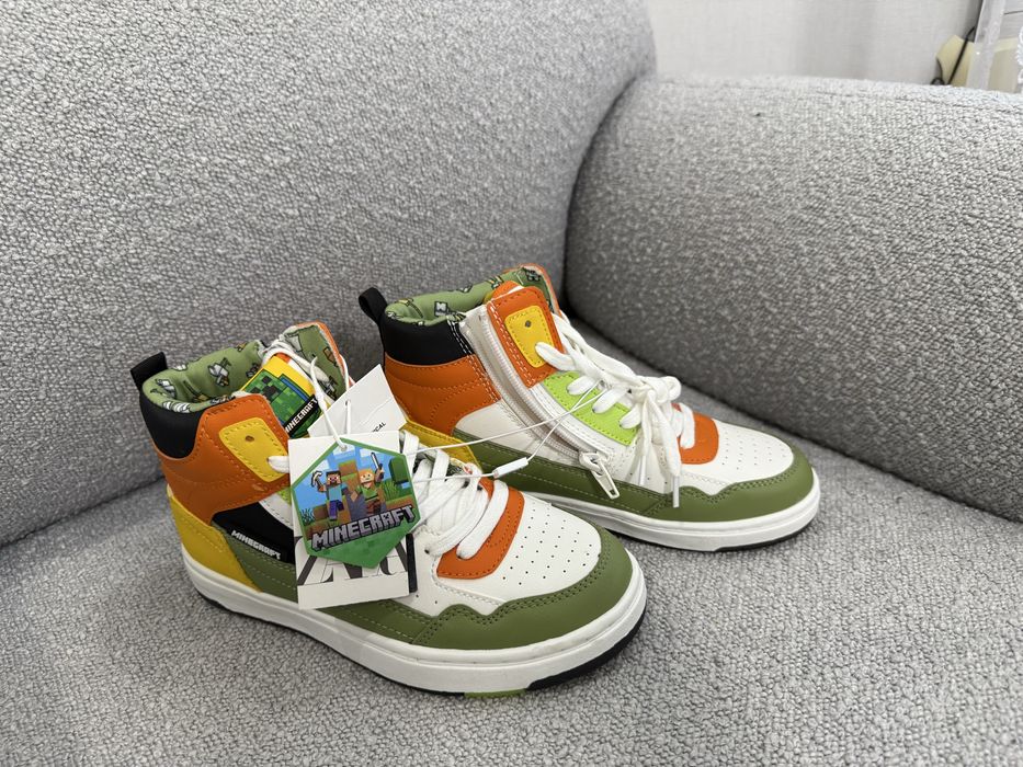 Високі кеди «Майнкрафт» фірма Зара розмір 34