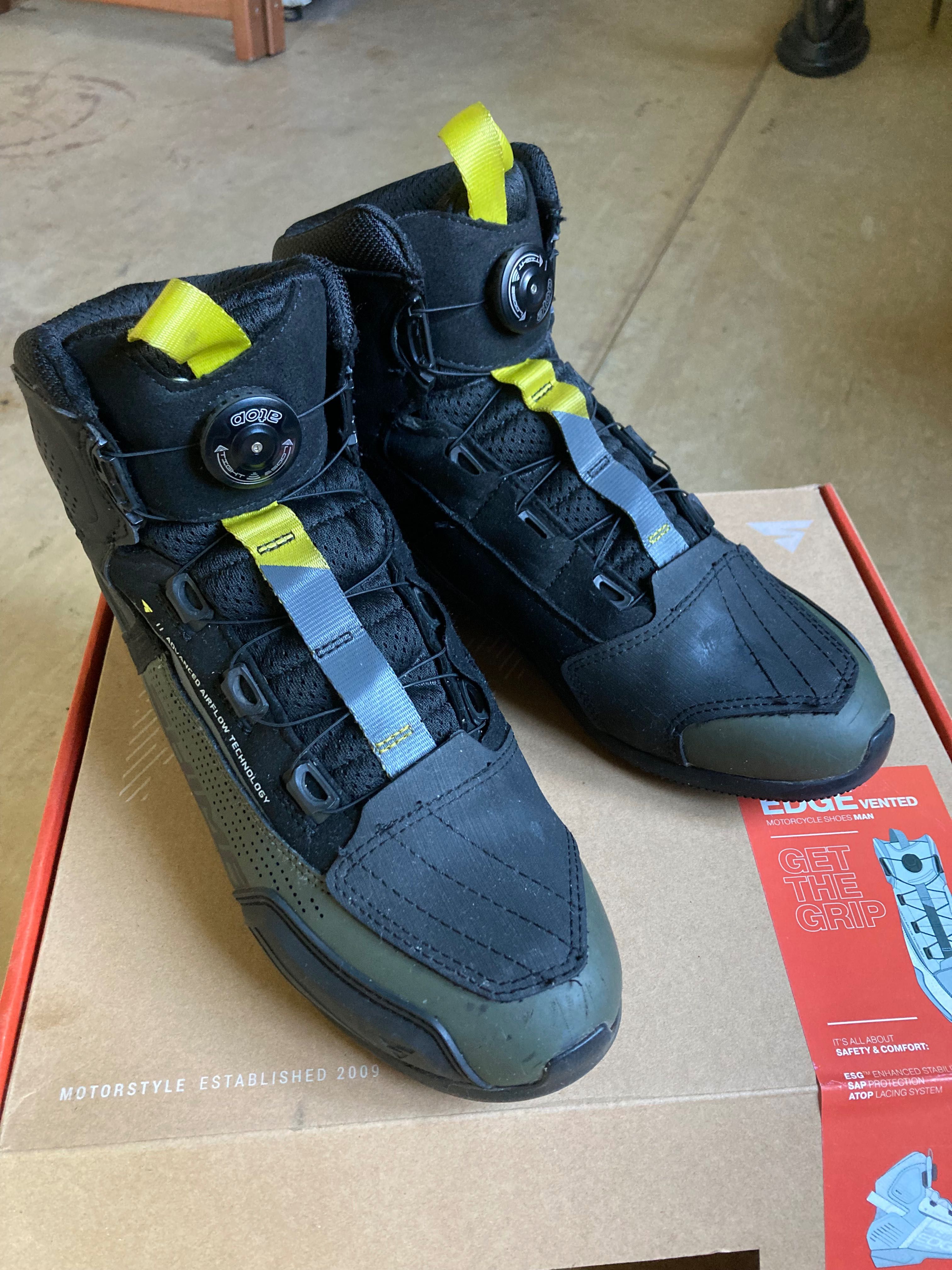 Buty motocyklowe krótkie Shima Edge Vent Men khaki zielony