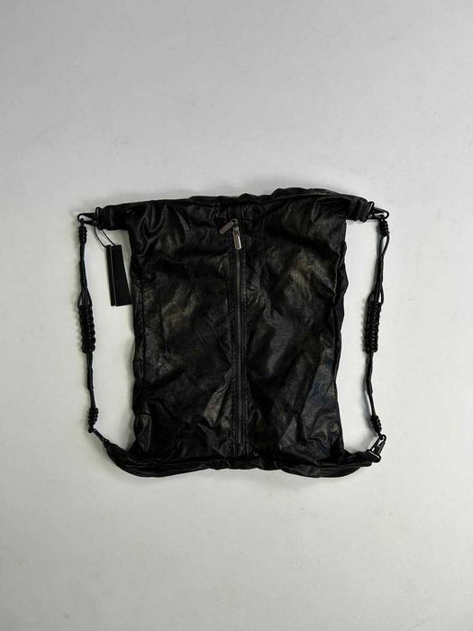 Шкіряна Сумка-рюкзак чорна black shopping bag черный рюкзак