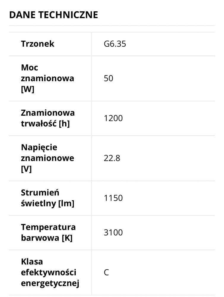 Żarówka halogenowa sztuk 10