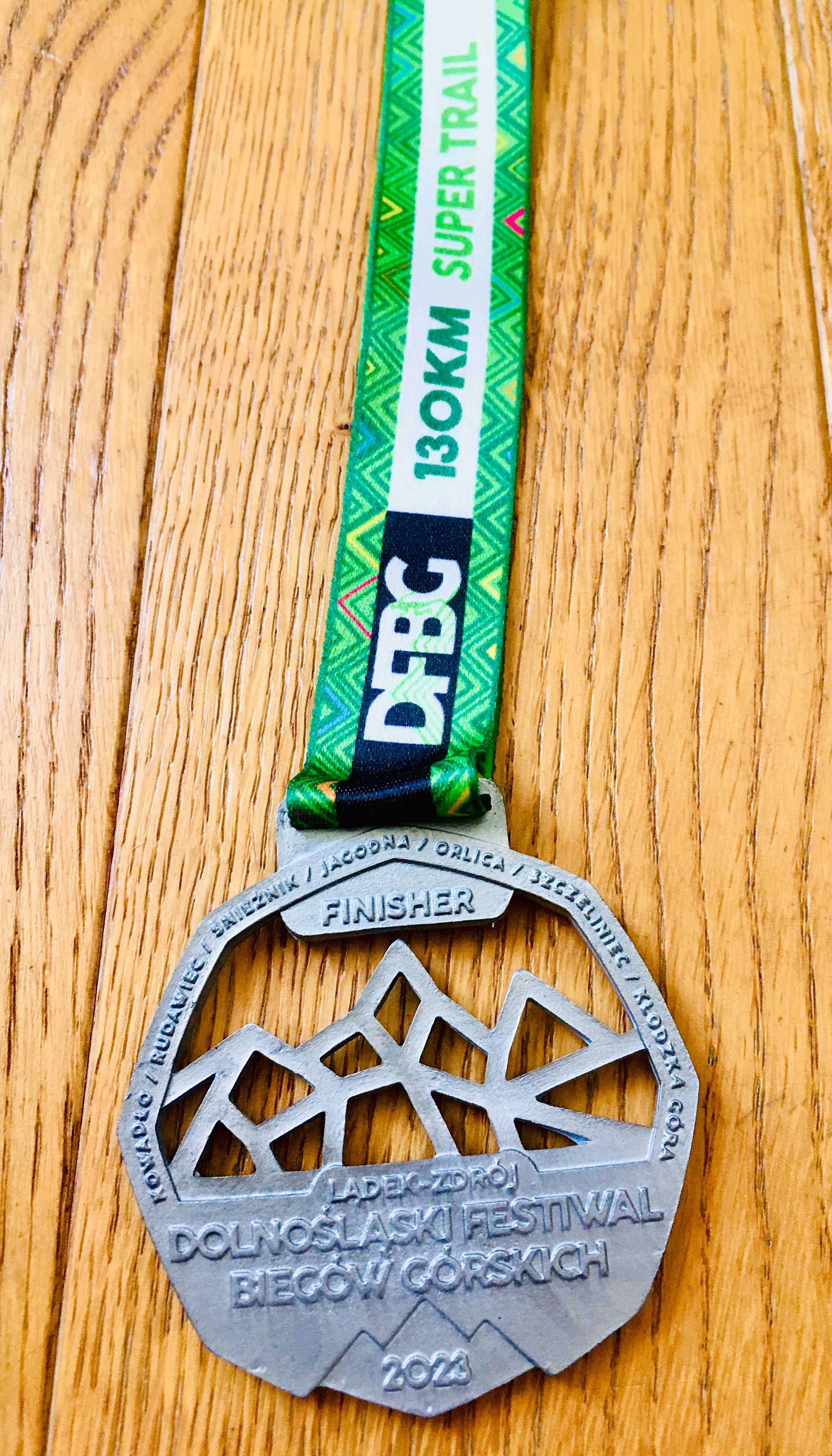 Medal za 130 km, Dolnośląski Festiwal Biegów Górskich 2023. DFBG