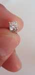 Brincos de moissanite ( diamante sintético) [nunca usado]