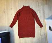 Select miękki długi sweter oversize półgolf 36 bdb