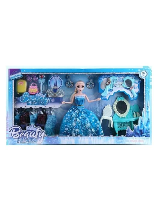 МЕГА НАБІР лялька Ельза,сукні,аксесуари,меблі,кукла Эльза Ельза Frozen