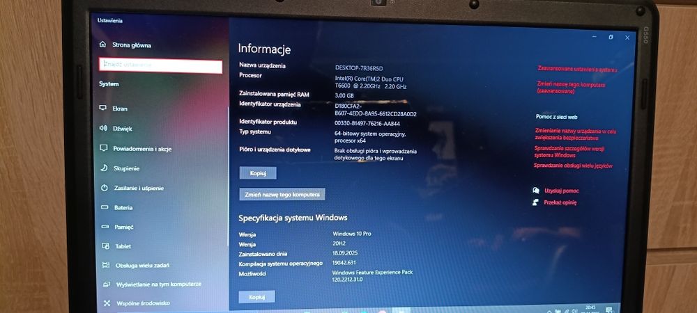 Odnowiony laptop Lenovo, szybki systemu Win10Pro, dysk SSD, ŁADNY
