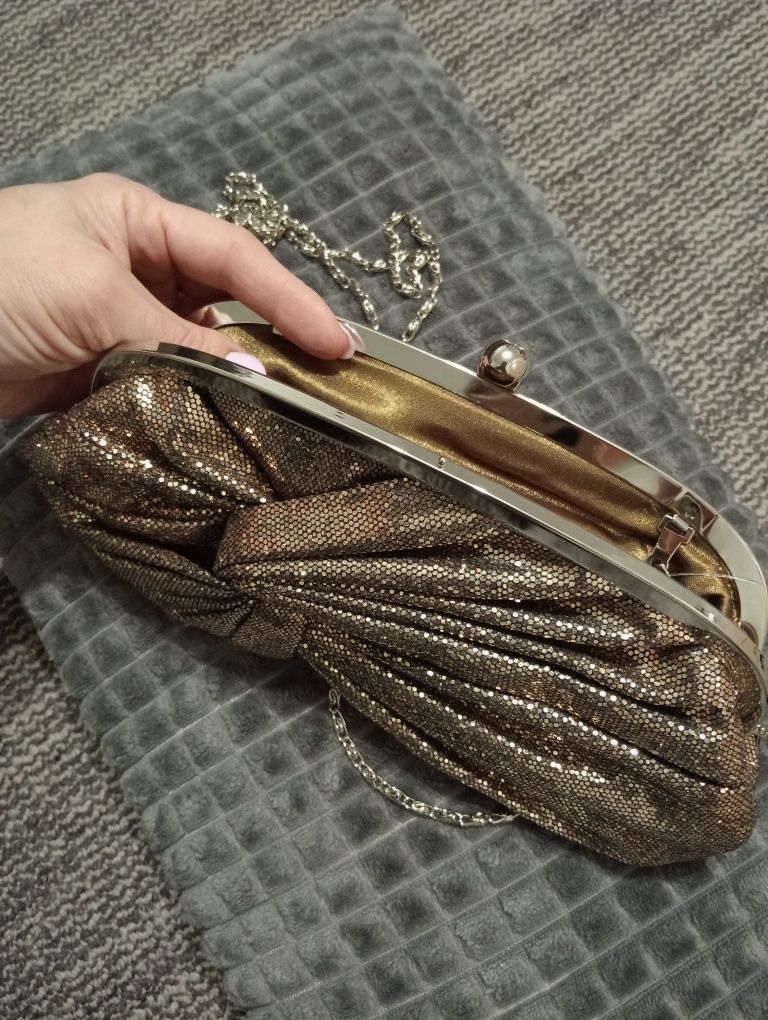 Клатч жіночий золото