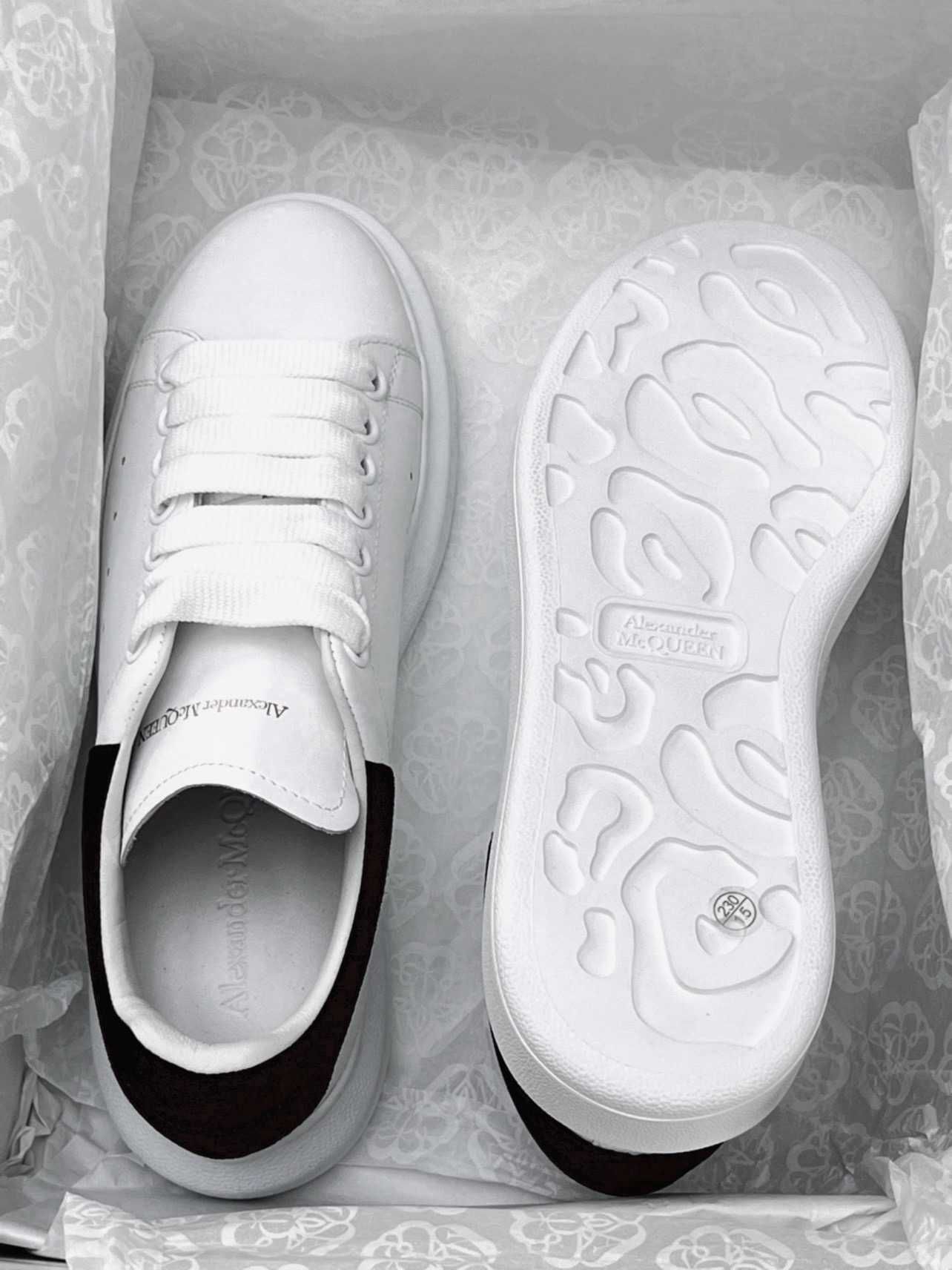nowy Alexander McQueen WhiteTrampki Moda R.42