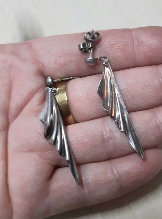 Вінтаж прикраси BREV Italy 925, Unoaerre, пусети срібло