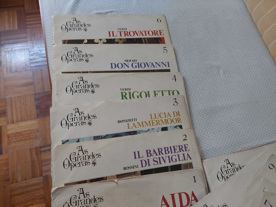 Vendo discos em vinil raros As grandes operas