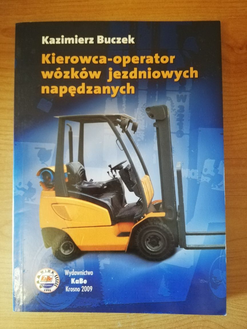 Kierowca operator wózków jezdniowych napędzanych książka