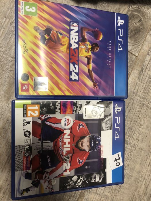 Nba 2k24 nhl 21 gry na ps4 gra playstation ps5 pro hokej basketball
