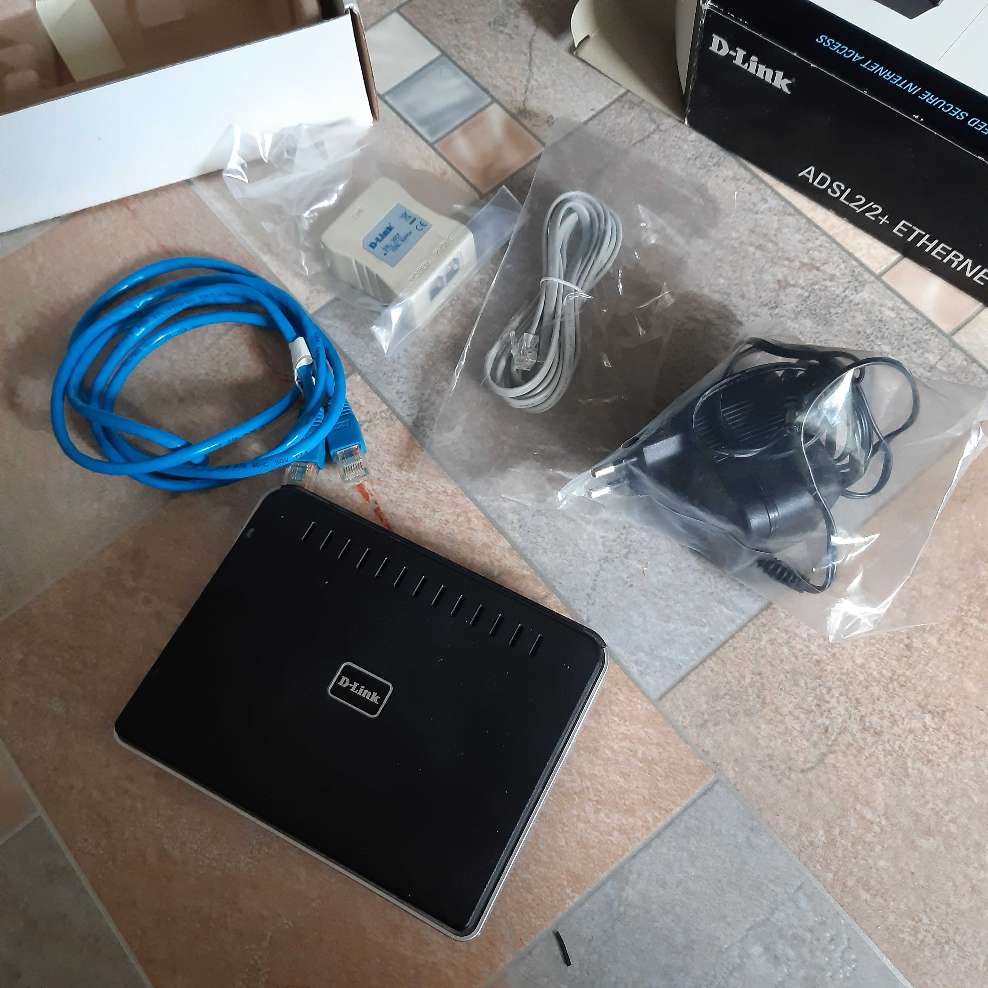 роутер ADSL d-link dsl-2520u для телефонного кабеля