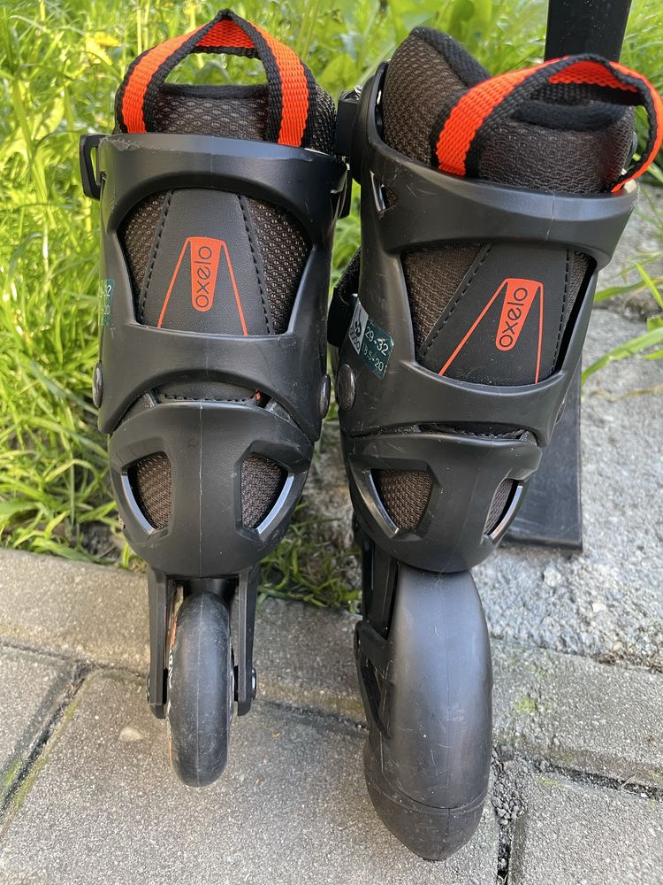 Rolki dziecięce Decathlon 29-32 plus kask