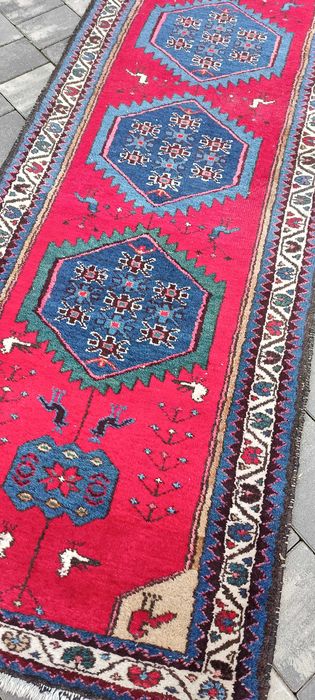 Afgański chodnik wełniany tkany ręcznie dywan 291 x 83 cm perski