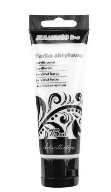 Farba akrylowa, biel tytanowa, 75 ml. Titanum. Nowy Produkt
