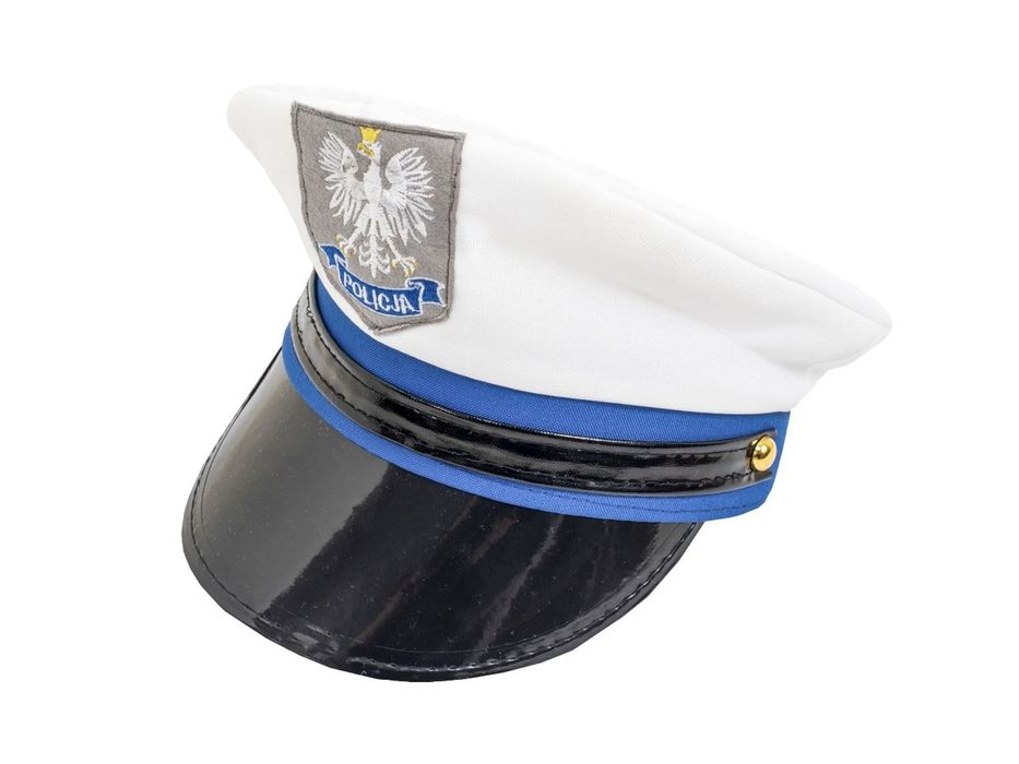 Czapka Strój Policjant - Policjantka Drgówka Policja Policjanta Roz. S