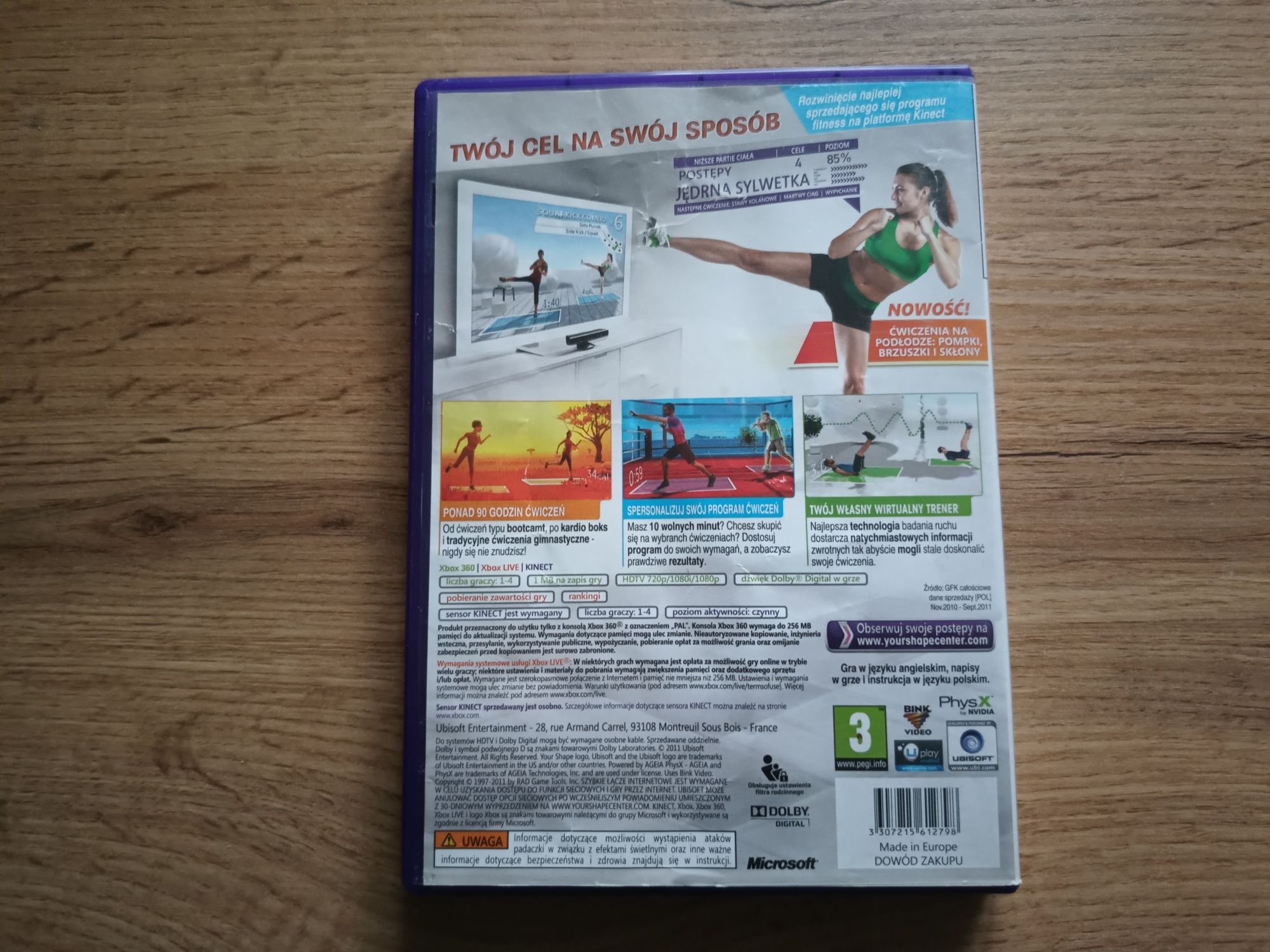 Gra Xbox 360 KINECT Your Shape Fitness Evolved (2012)