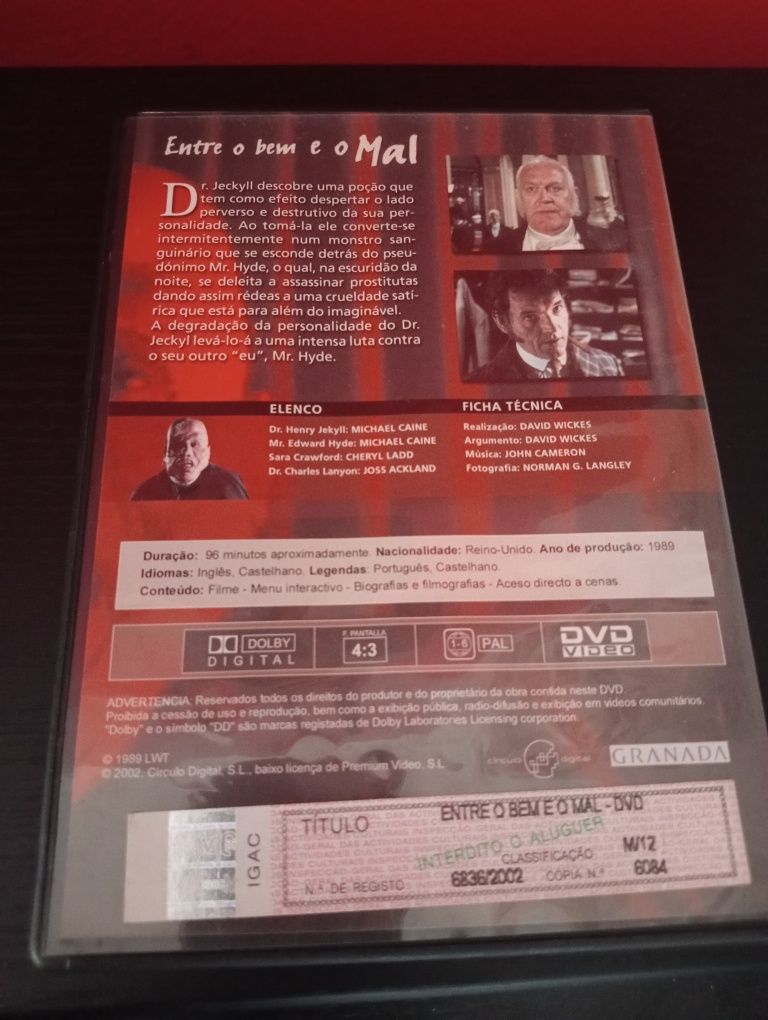 DVD - Entre o Bem e o Mal