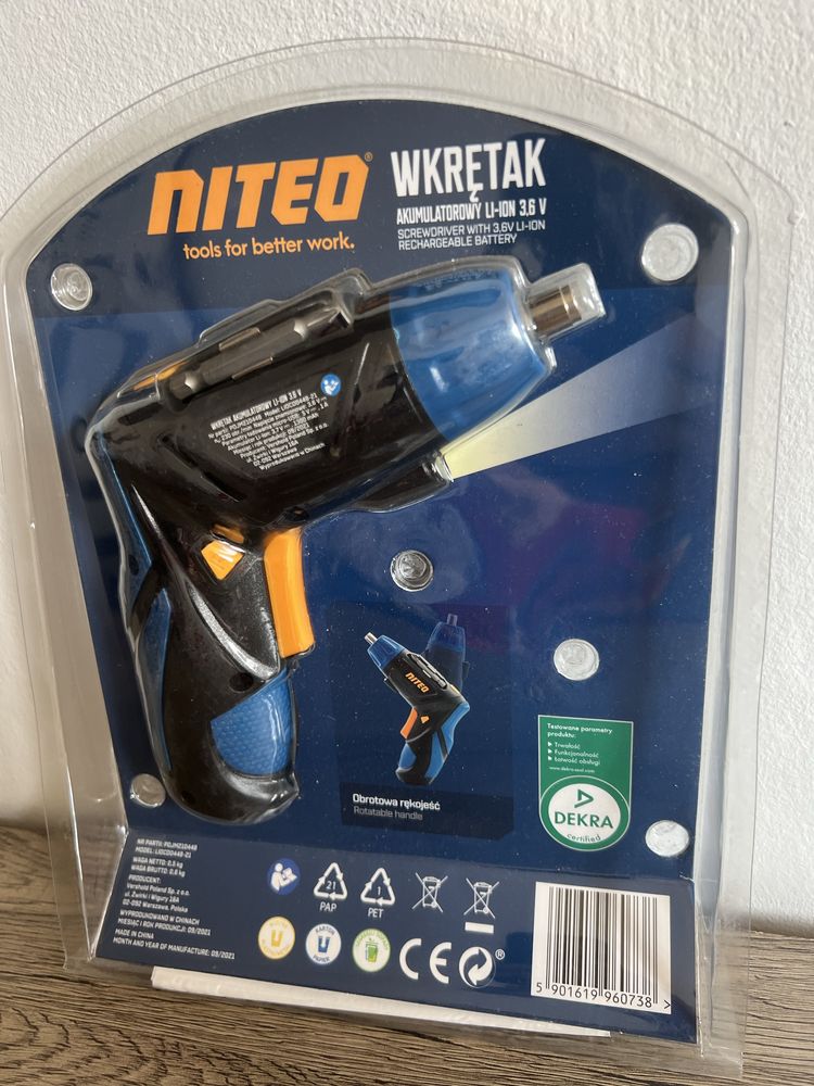 Wkrętak akumulatorowy niteo