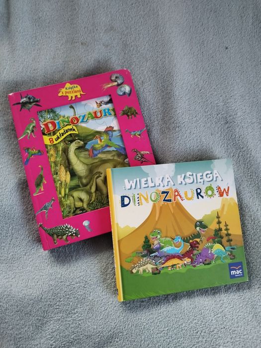 Zestaw książki o dinozaurach
