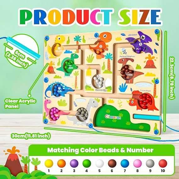 Tablica Magnetyczna Gra edukacyjna Labirynt Montessori Dla Dzieci