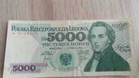 Banknot 5000 zł Chopin, kolekcjonerski, PRL