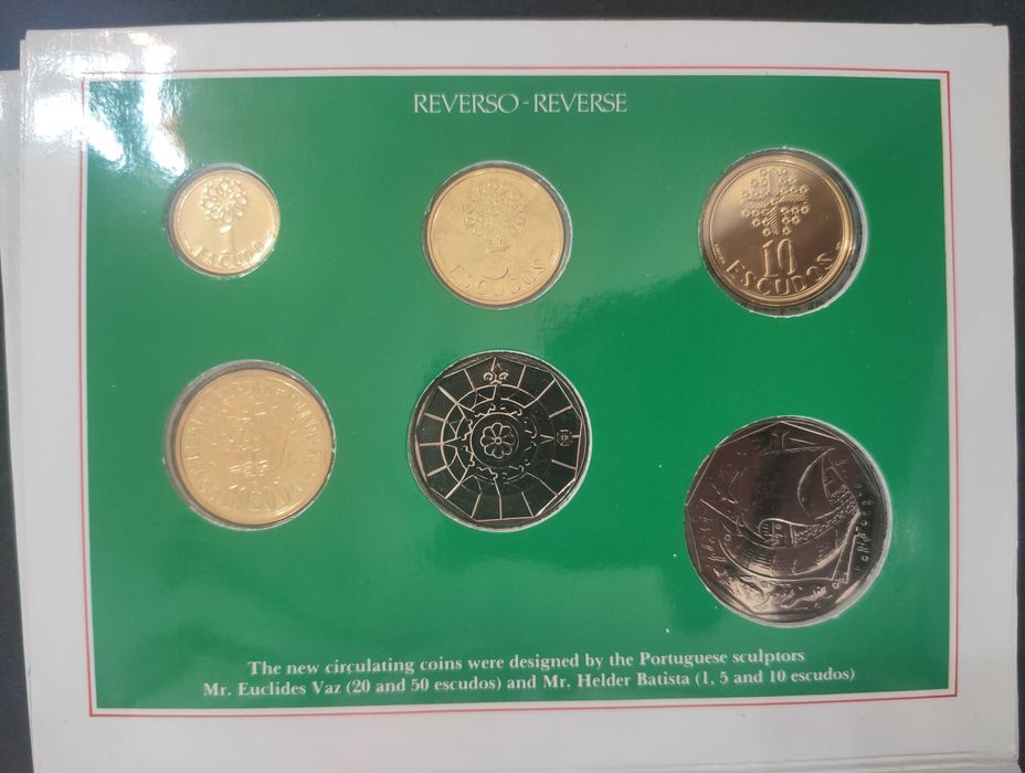 Moedas em carteira BNC 1987