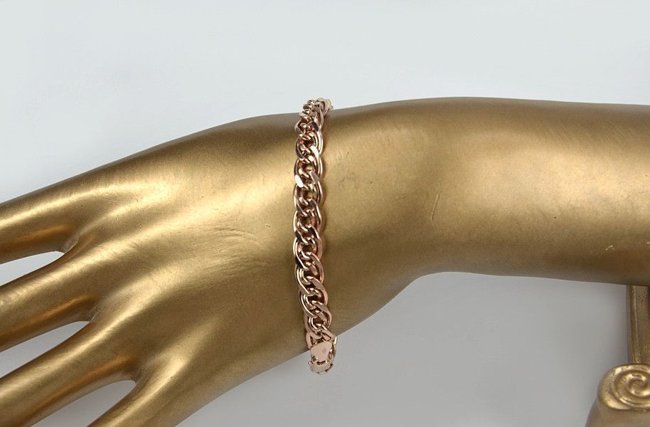 Bransoletka z czerwonego złota 14k 585 Monaliza cb002r 3,50/19 Wrocław