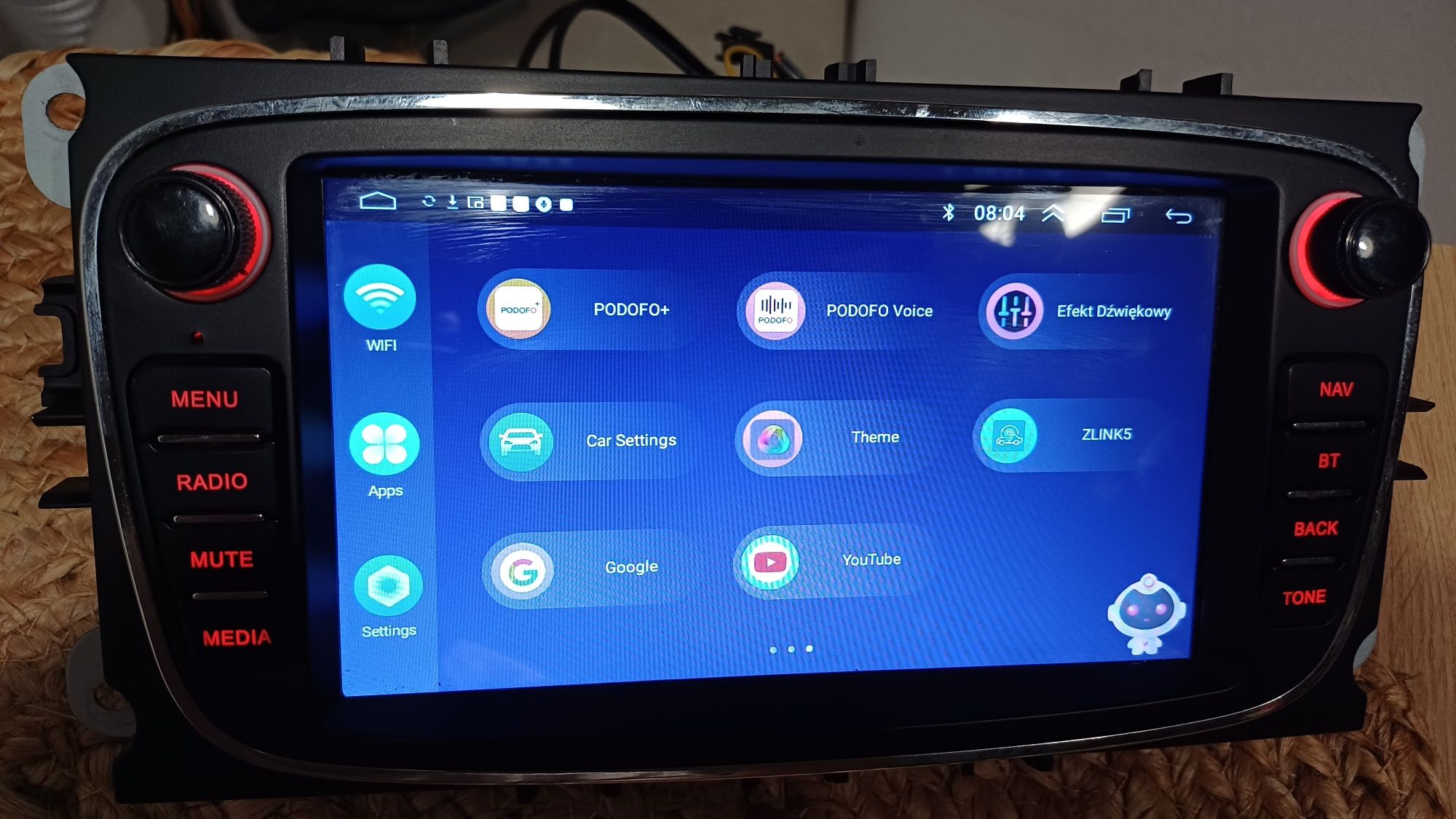 Radio samochodowe Usb Bluetooth Ford Android