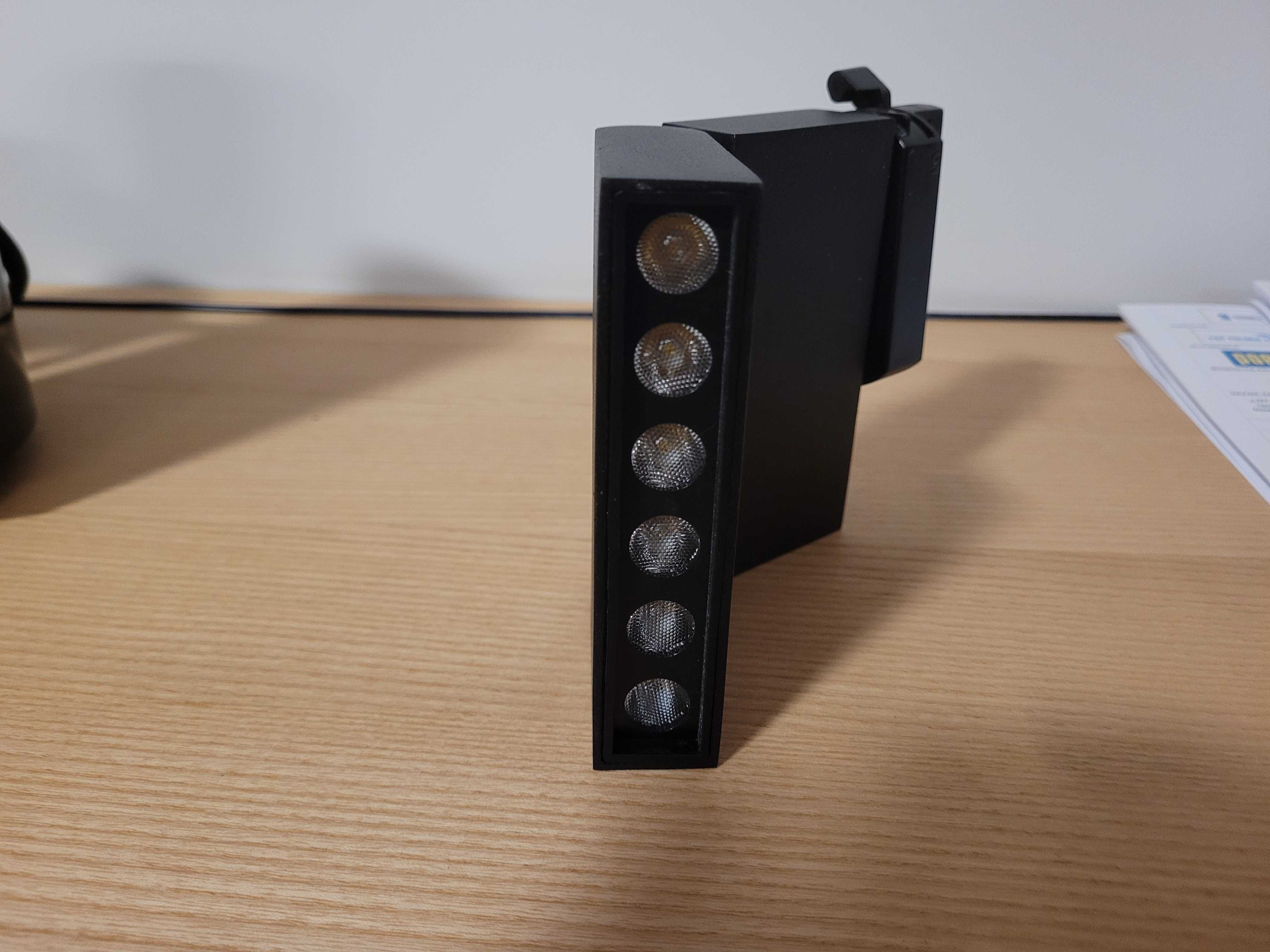 Lampa reflektor led 3 sztuki + szyna 2m czarny