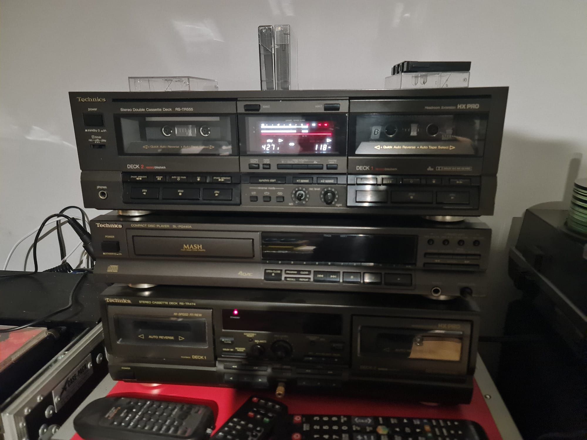 Magnetofon Kasetowy Technics TR RS 555 dwukasetowy bdb