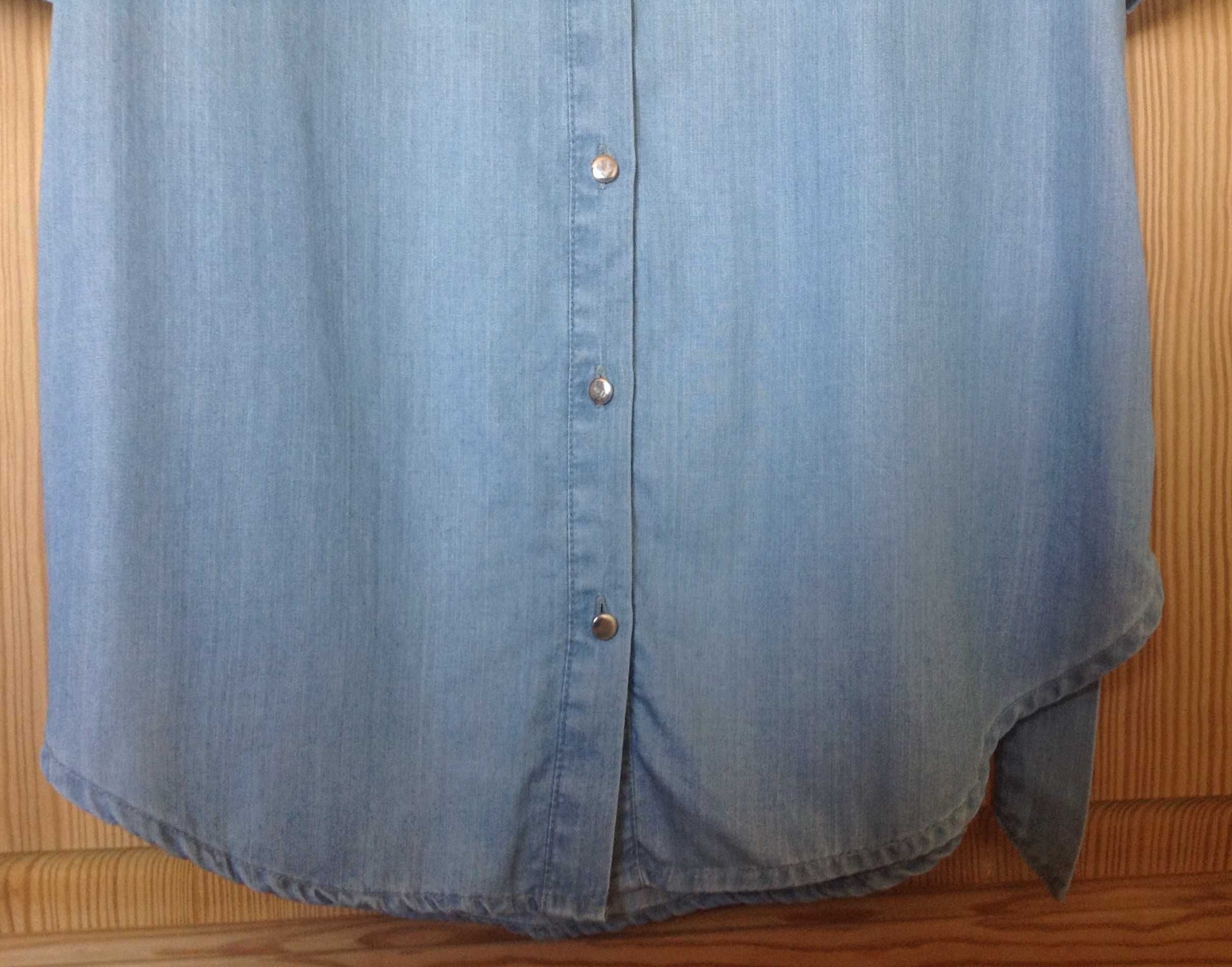 Рубашка-платье джинсовая с поясом tally weijl s