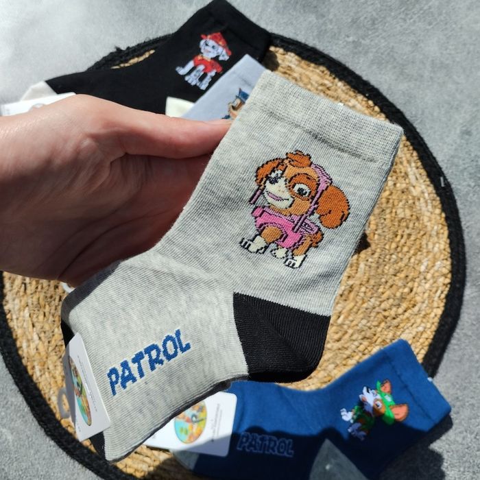 Ніжні тонкі дитячі шкарпетки зі щенячим патрулем, оплата як зручно