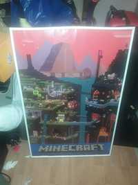 Plakat Minecraft z ramką.