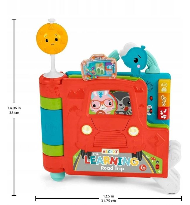 Książka edukacyjna Fisher Price.