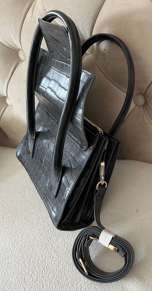 ZARA nowa szara torebka tote mała