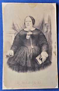 RAINHA D. MARIA II CDV de LITOGRAFIA