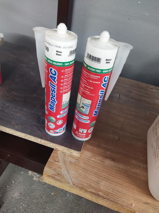 Silikon Mapesil Ac 100 bialy 2szt.