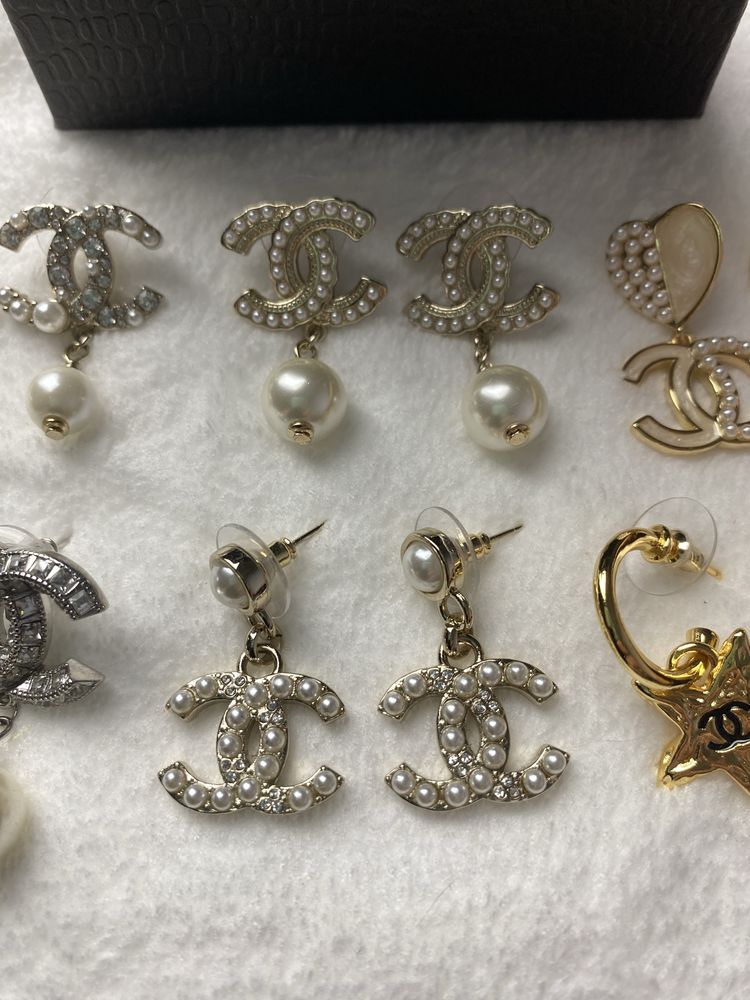 Серьги chanel, шанель