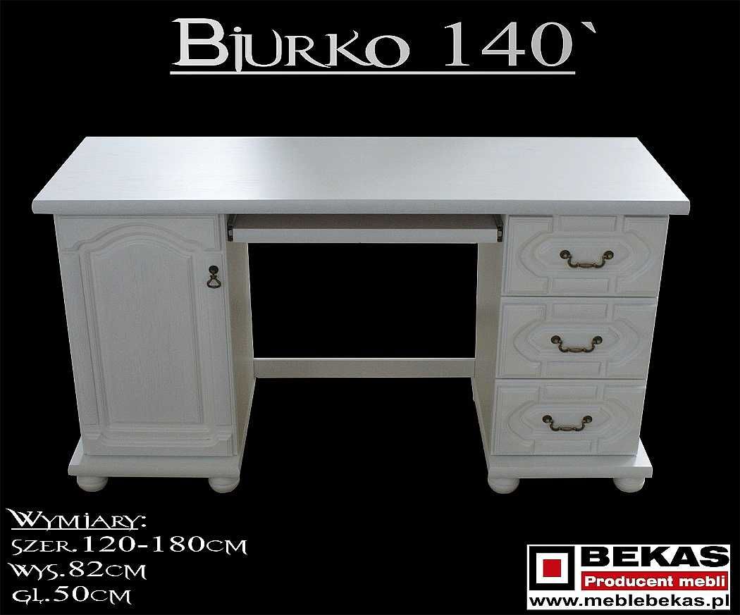 Biurko 100`  ECRU Białe Waniliowe BEKAS Producent Stylowych Mebli