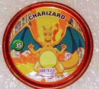 Raro Pokémon metal tazo Charizard da Chipicao de 2007