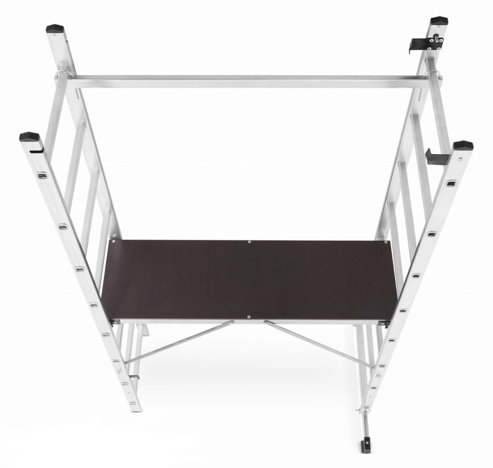 Drabina 3w1 podest rusztowanie na schody Higher 2x8 4,52 zasięg robocz