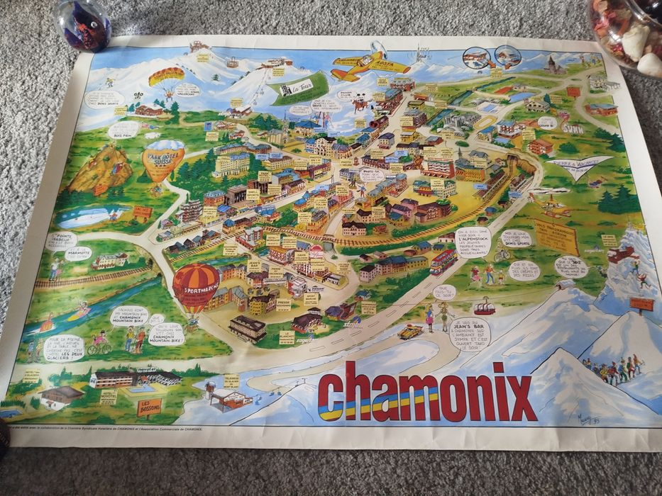 Cartaz animado da cidade Francesa Chamonix