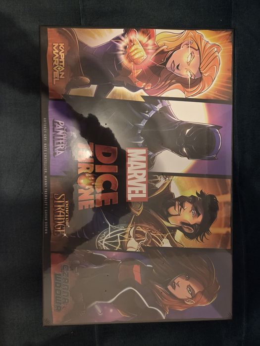 4w1 DICE THRONE MARVEL gra planszowa Captain Marvel Pantera Strange Wd